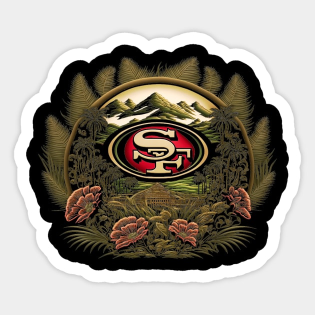 San Francisco 49eeeers 16 Sticker by Very Simple Graph